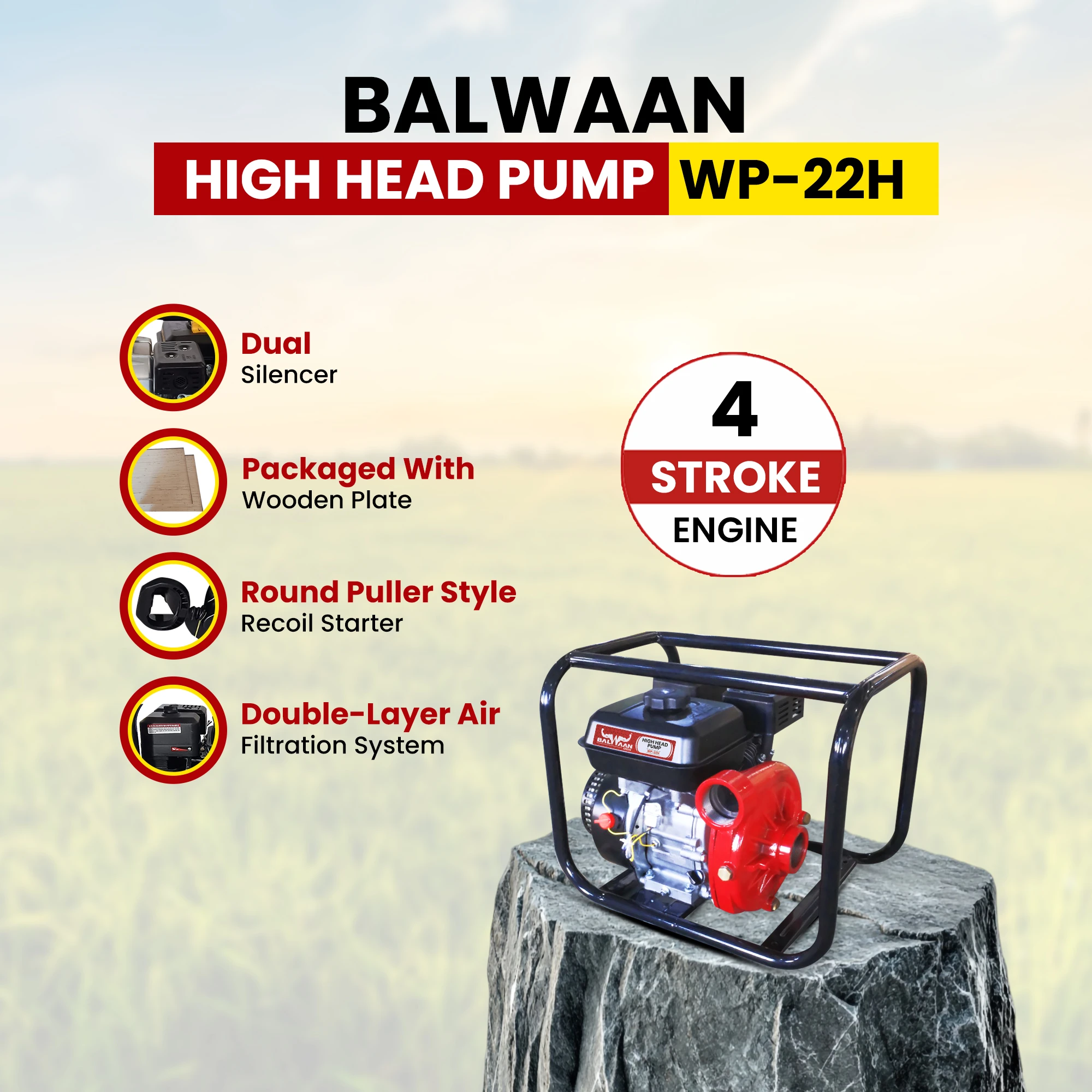 Balwaan High Head Pump 2x2 inch WP- 22H – thumb